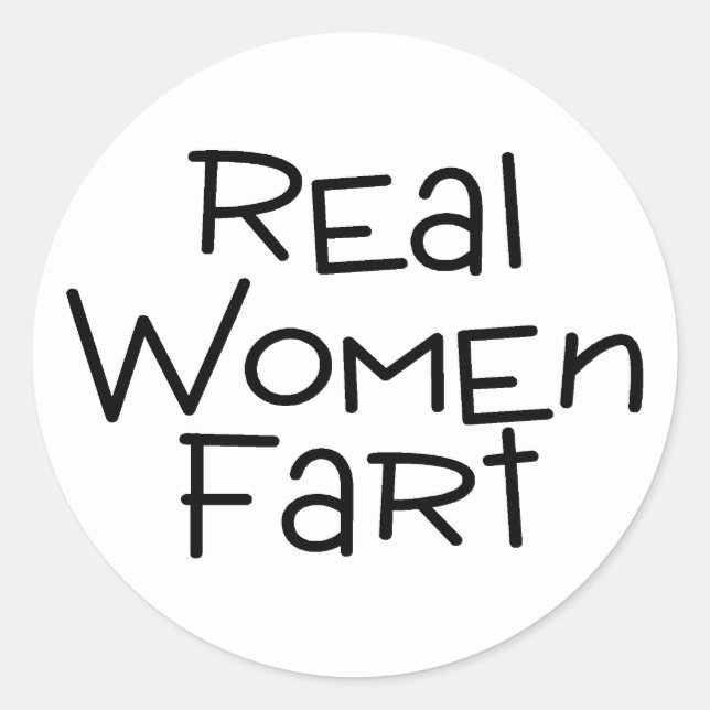Sticker Rond Vrai Femmes Fart (Devant)