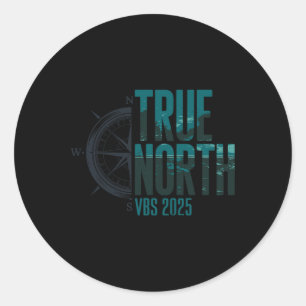 Sticker Rond Vrai Nord Vbs 2025 Aventure biblique de vacances d