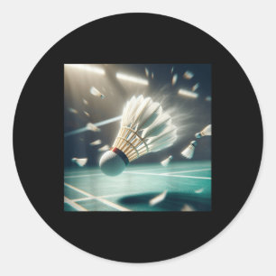 Sticker Rond Vraiment comme le volant de badminton