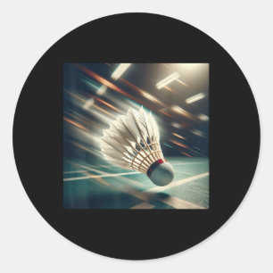 Sticker Rond Vraiment comme le volant de badminton