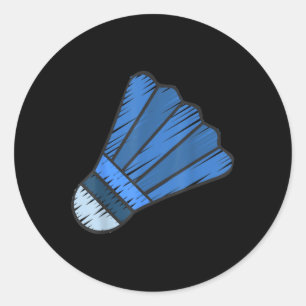 Sticker Rond Vraiment comme le volant de badminton 1