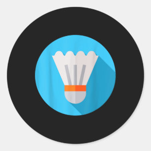 Sticker Rond Vraiment comme le volant de badminton 8