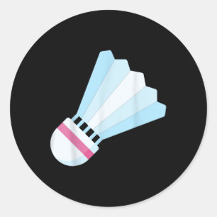 Sticker Rond Vraiment comme le volant de badminton Birdie 9