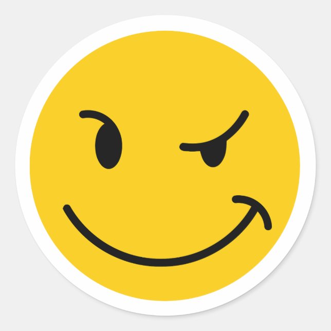 Sticker Rond Vraiment Icône (Devant)