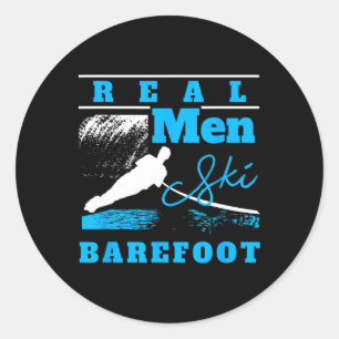 Sticker Rond Vrais hommes ski Refoot sports extrêmes corde de s