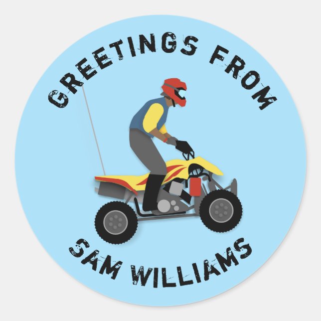 STICKER ROND VTT (Devant)