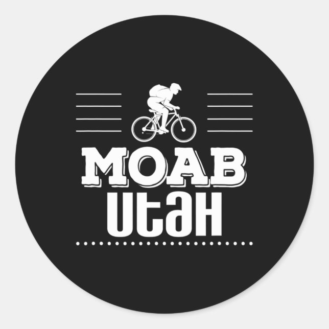 Sticker Rond VTT à Moab Utah  (Devant)