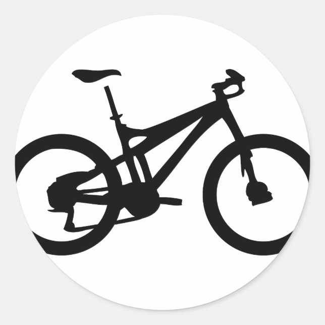 Sticker Rond VTT cycliste bicylce (Devant)