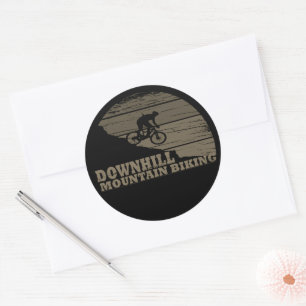 Sticker Rond VTT Downhill Vélos de Montagne