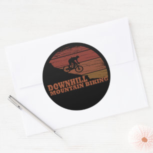 Sticker Rond VTT Downhill Vélos de Montagne