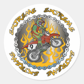 Sticker Rond VTT extrême