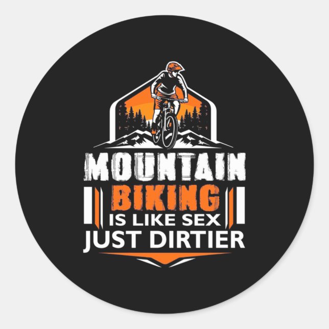Sticker Rond VTT Juste Dirtier (Devant)