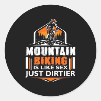 Sticker Rond VTT Juste Dirtier