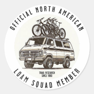 Sticker Rond VTT "Membre officiel de l'équipe de Loam"