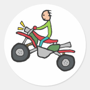 Sticker Rond VTT quad