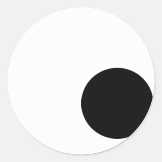 Sticker Rond Vue vers le bas droit (Devant)