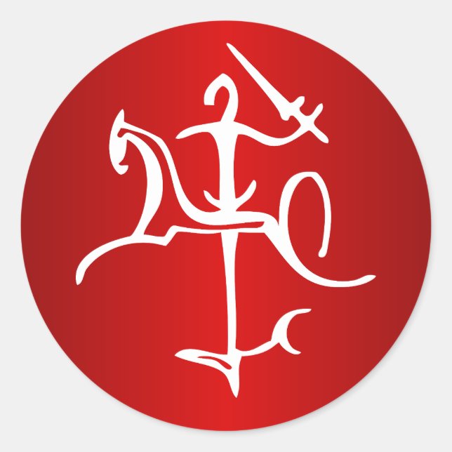 Sticker Rond Vytis Lietuva (Devant)