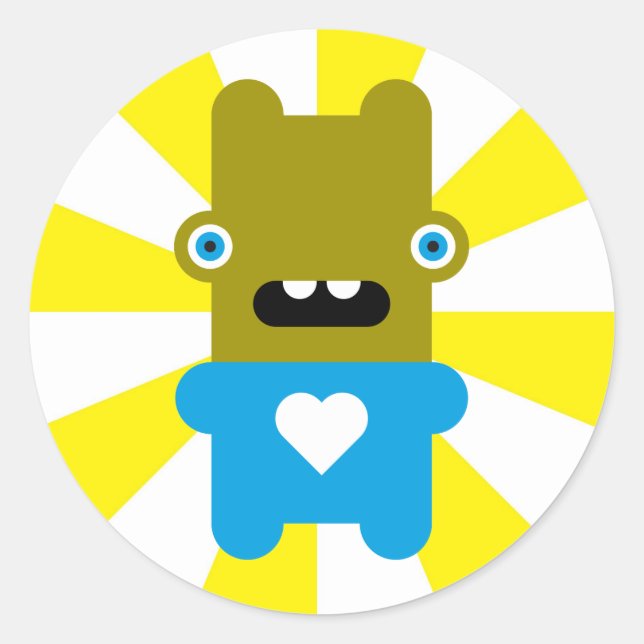 Sticker Rond Wacky Wbit (Devant)