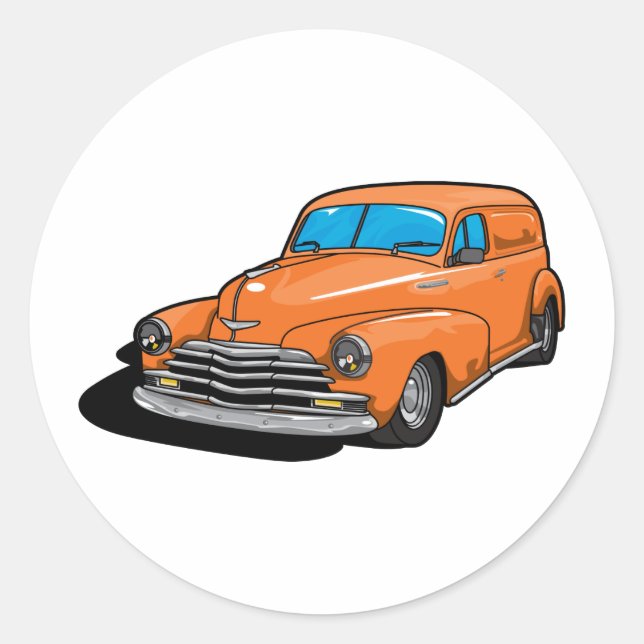 Sticker Rond Wagon du panneau (Devant)