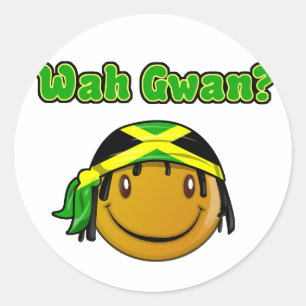 Sticker Rond wah gwan