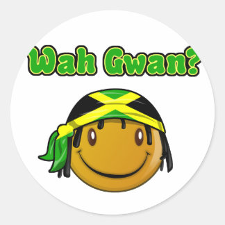 Sticker Rond wah gwan