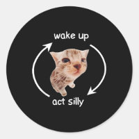 Wake Up Act Silly _ Pleurant Mème de chat banane