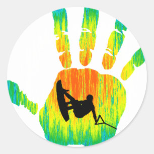 Sticker Rond Wakeboard non cassé