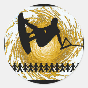 Sticker Rond Wakeboard par