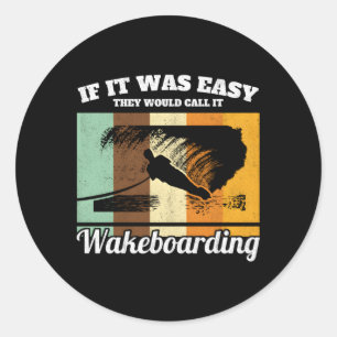 Sticker Rond Wakeboard Sports Extrêmes Ski nautique