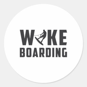 Sticker Rond Wakeboard Wakeboard Amateurs de Wakeboard Cadeau