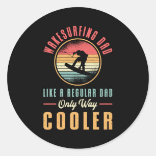 Sticker Rond Wakeboard Wakesurf Papa Wakeboard Wakeboard Wakebo