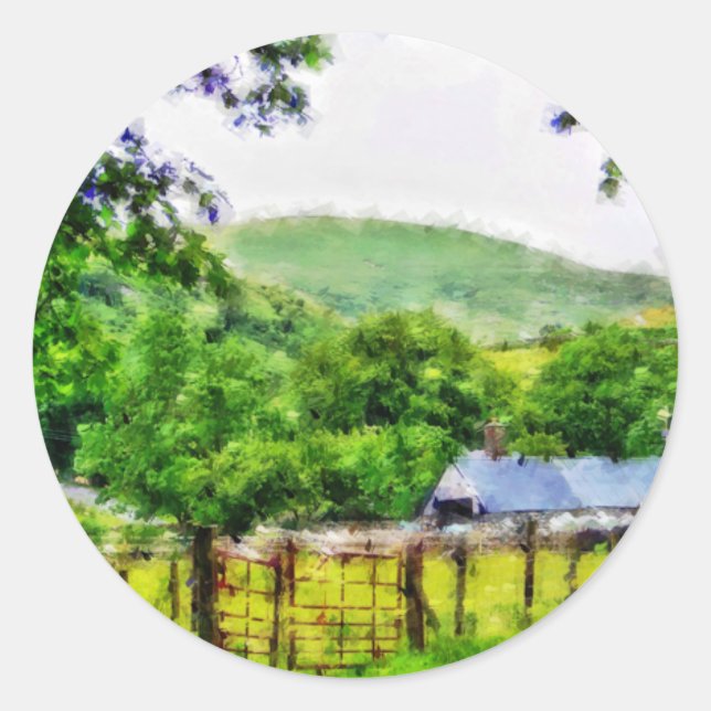 STICKER ROND WALES (Devant)