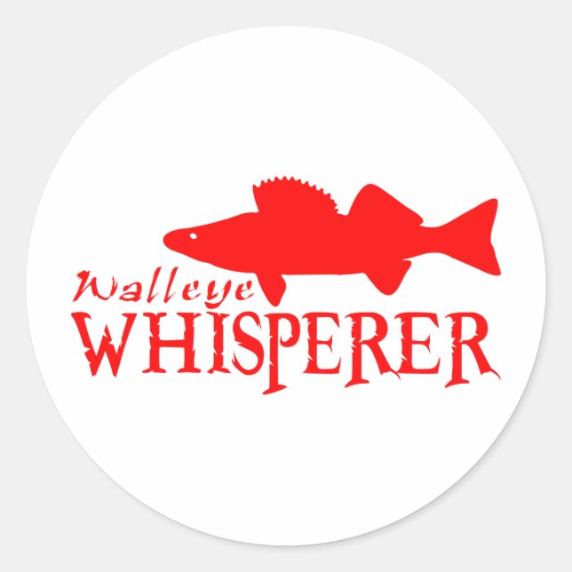 STICKER ROND WALLEYE WHISPERER (Devant)