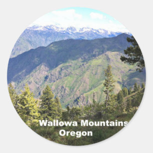 Sticker Rond Wallowa Mountains, Oregon