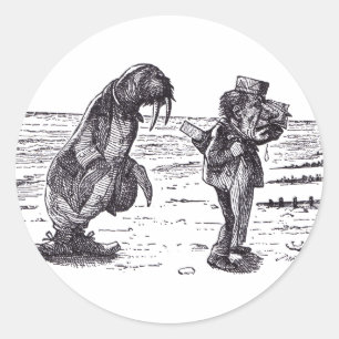Sticker Rond Walrus et Carpenter 1