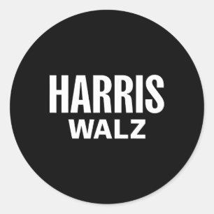 Sticker Rond WAlzheimer 2024 Election Kamala Harris Tim W Waltz