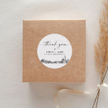 Sticker Rond Washington DC Merci Favor 3" (feuille de 6)<br><div class="desc">La collection Skyline est un étonnant assortiment de skylines méticuleusement esquissés qui capturent l'essence des paysages urbains emblématiques. Parfait pour les mariages métropolitains ou les mariages de destination,  cette collection incarne le charme intemporel des paysages urbains et apporte une touche élégante à votre journée spéciale.</div>