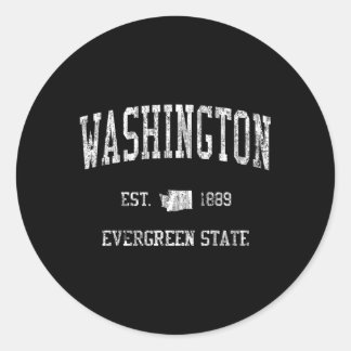 Sticker Rond Washington Sports