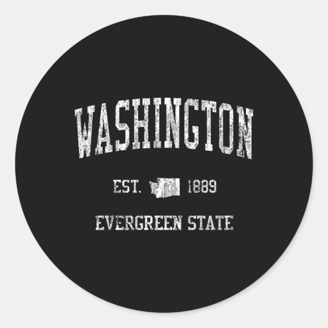 Sticker Rond Washington Sports (Devant)