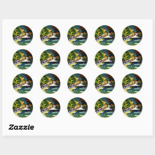 Sticker Rond Wassily Kandinsky - Automne en Bavière