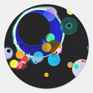 Sticker Rond Wassily Kandinsky - Plusieurs cercles