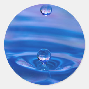 Sticker Rond Waterdrops