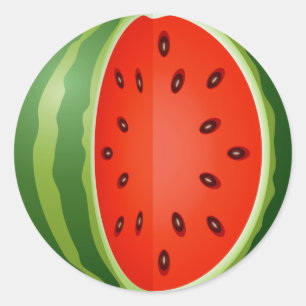 STICKER ROND WATERMELON DIMENSIONNÉ