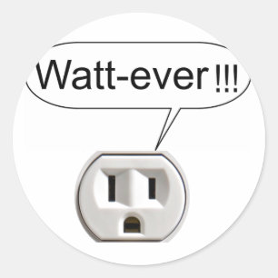 Sticker Rond Watt-Ever