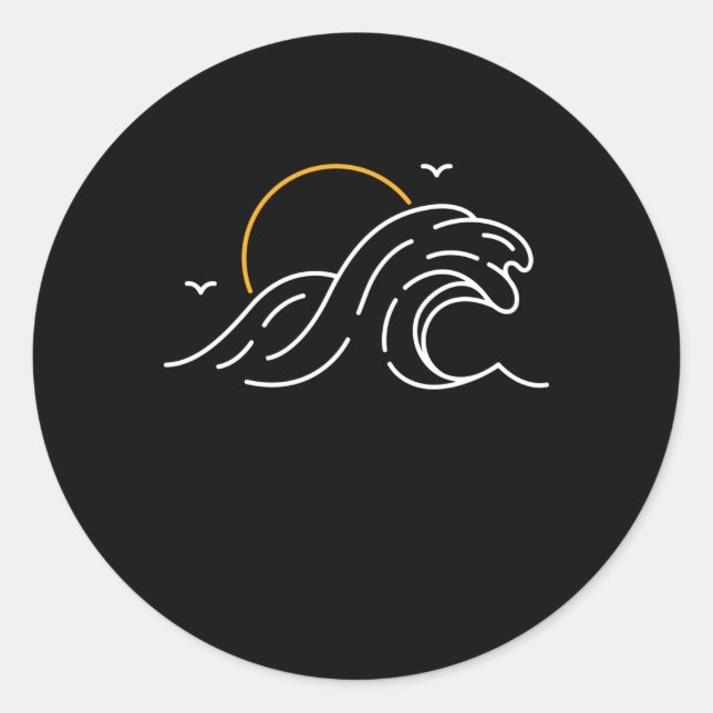 Sticker Rond Wave Seeker (Devant)