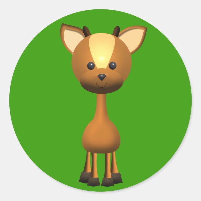 Sticker Rond Wayne Deer (Devant)