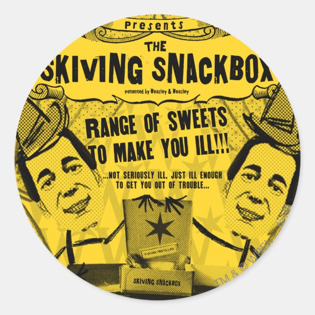 Sticker Rond Weasley et Produits Weasley (Devant)