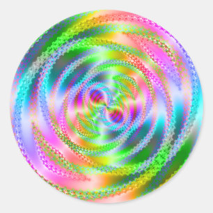 Sticker Rond Web funky