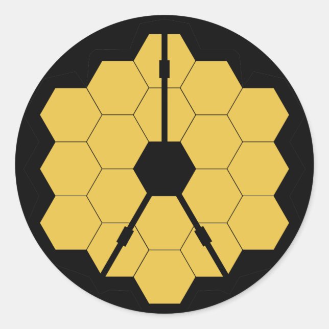 Sticker Rond Webb Space Telescope science nasa space universe (Devant)