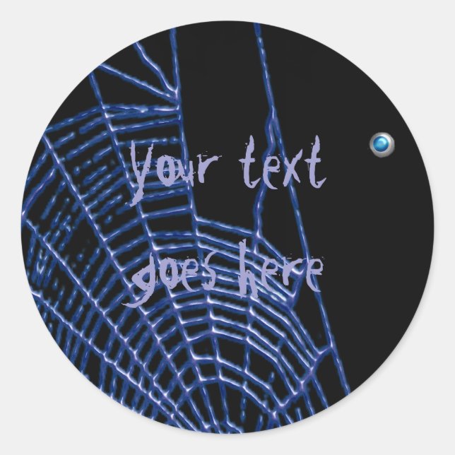 Sticker Rond webbie bleu (Devant)